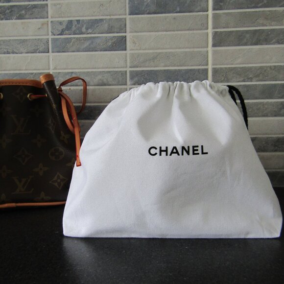 Authentic Chanel Drawstring Pouch + Free Bag - Picture 1 of 6